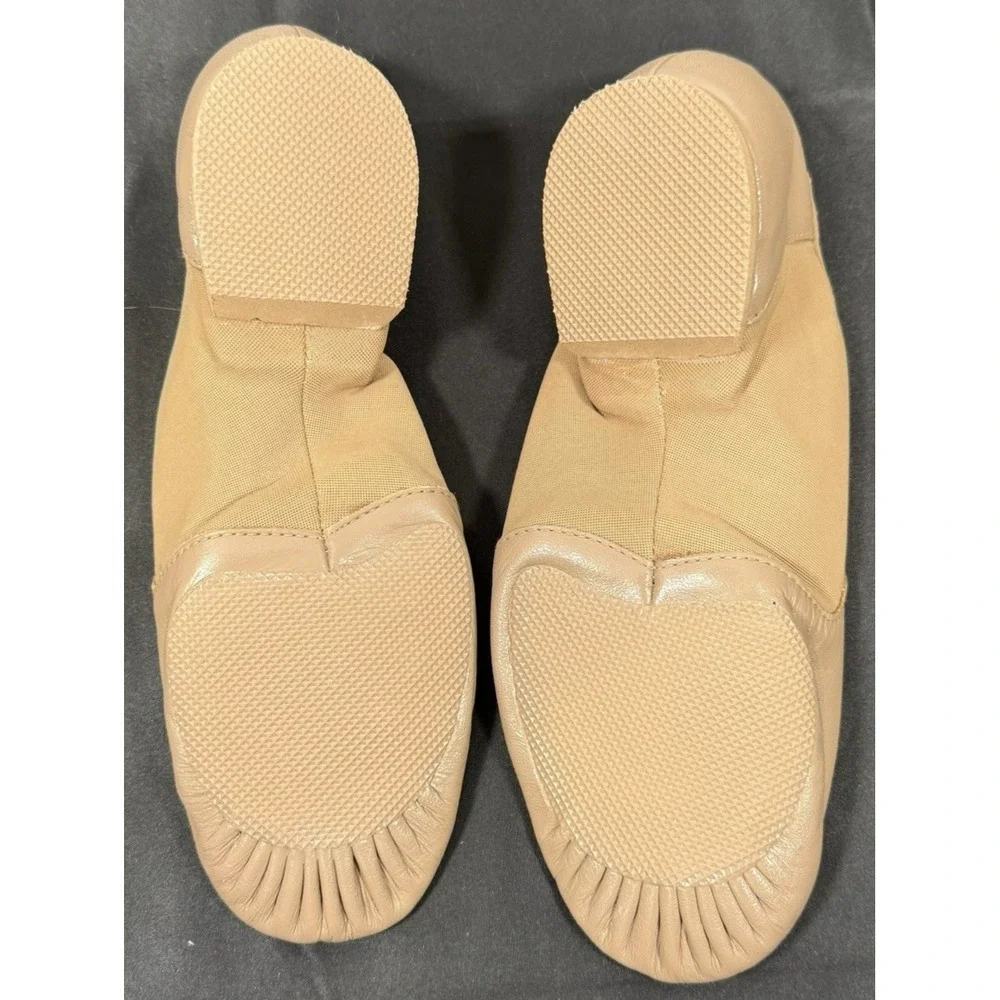 Bloch Neo Flex Jazz Shoes Unisex Adult 10.5 Tan Leather Slip On S0495L